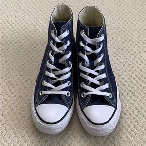 Navy High Top Converse